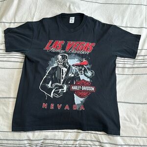WARREN LOTAS x Harley Davidson, Las Vegas Skeleton Tee, Size XL
